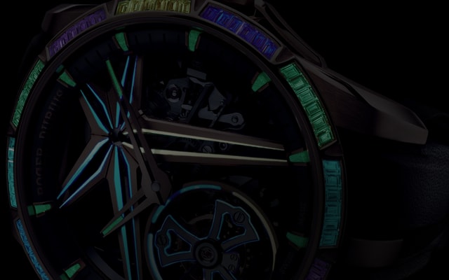 Roger Dubuis Excalibur collection glow me up detail