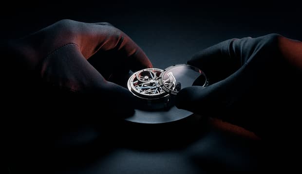Roger dubuis watch being serviced