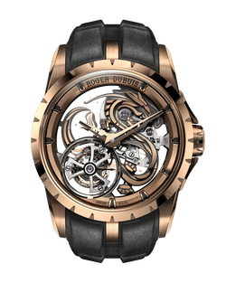 Excalibur 飛龍單陀飛輪腕錶 玫瑰金腕錶 42毫米